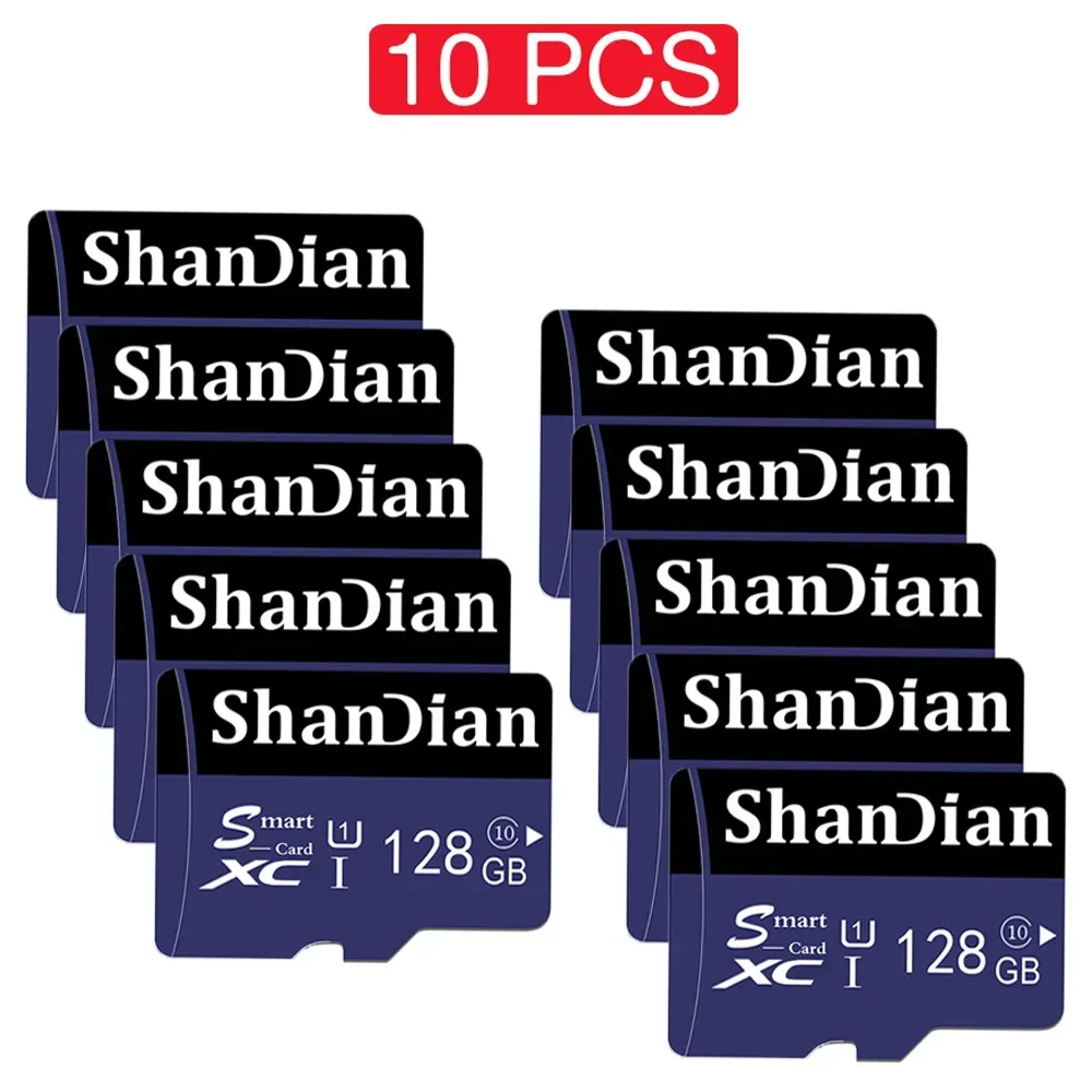 

10 шт./партия, TF-карта памяти 64 Гб 128 ГБ SDHC/XC 16 ГБ 32 ГБ