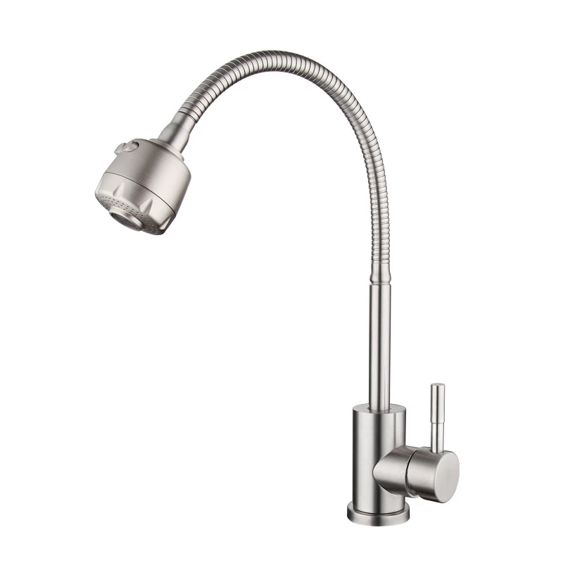 

Kitchen Tap 360° Rotatable With 2 Jet Types Kitchen Tap Flexible Single Lever Mixer Tap Rinsing Shower Swivel Tap