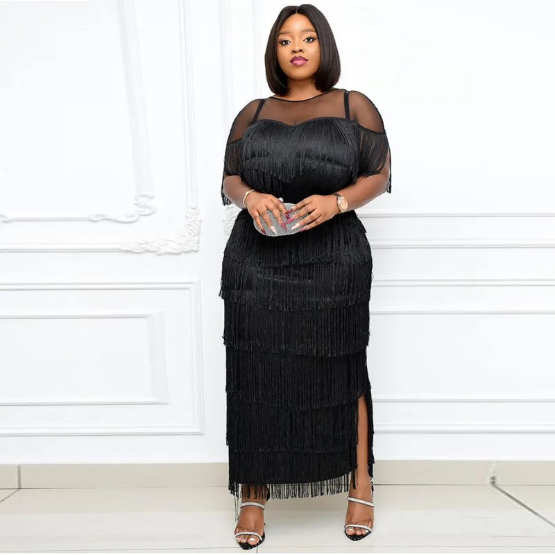 

Elegant African Dresses for Women 2022 Summer Luxury Party Female Prom Festival Clothing Sexy Bodycon Casual Birthday Outfits
