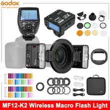 Godox MF12 MF12-K2 Flash TTL Macro Speedlite Flash 2.4 GHz Wireless Control Speedlight for Sony Canon Nikon Fuji Olympus Pentax