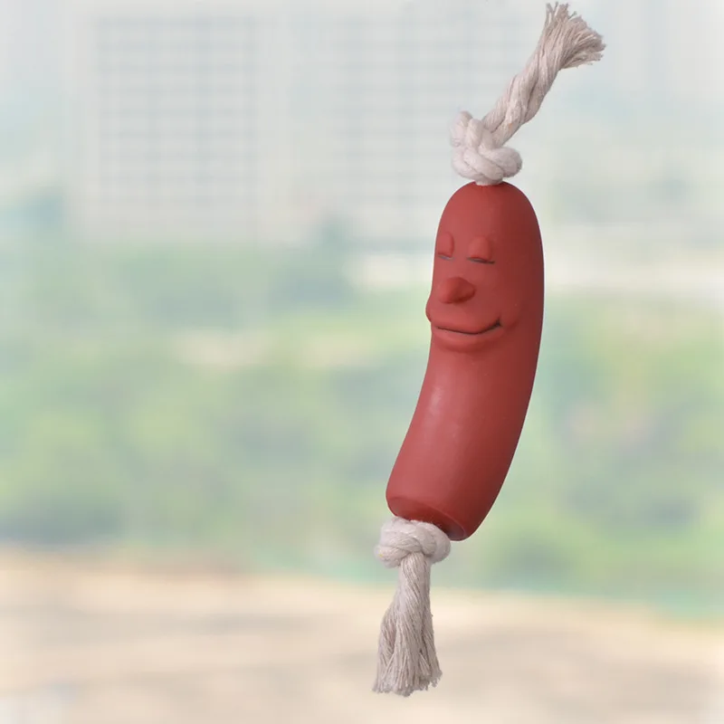 Игрушка для домашних животных собачьи укусы Трехсекционные сосиски