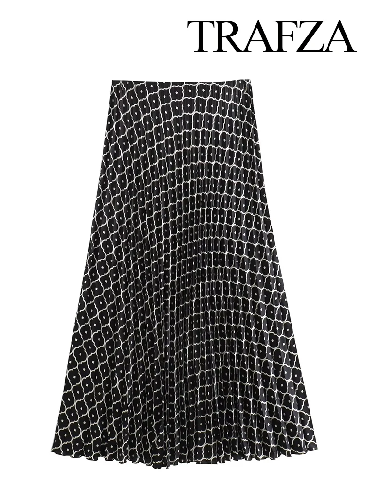 

Женская длинная юбка трапециевидной формы, с высокой талией и эластичным поясом