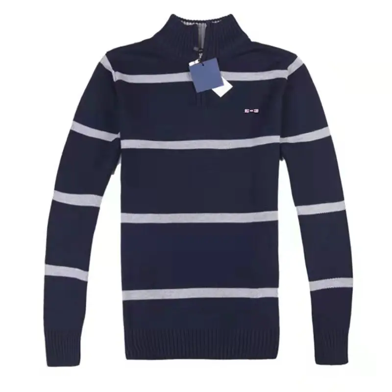 High Quality Men Rugby New in Sweaters Homme Autumn Winter Knitted Sweater Male Zipper Knitwear Mens Designer Clothes