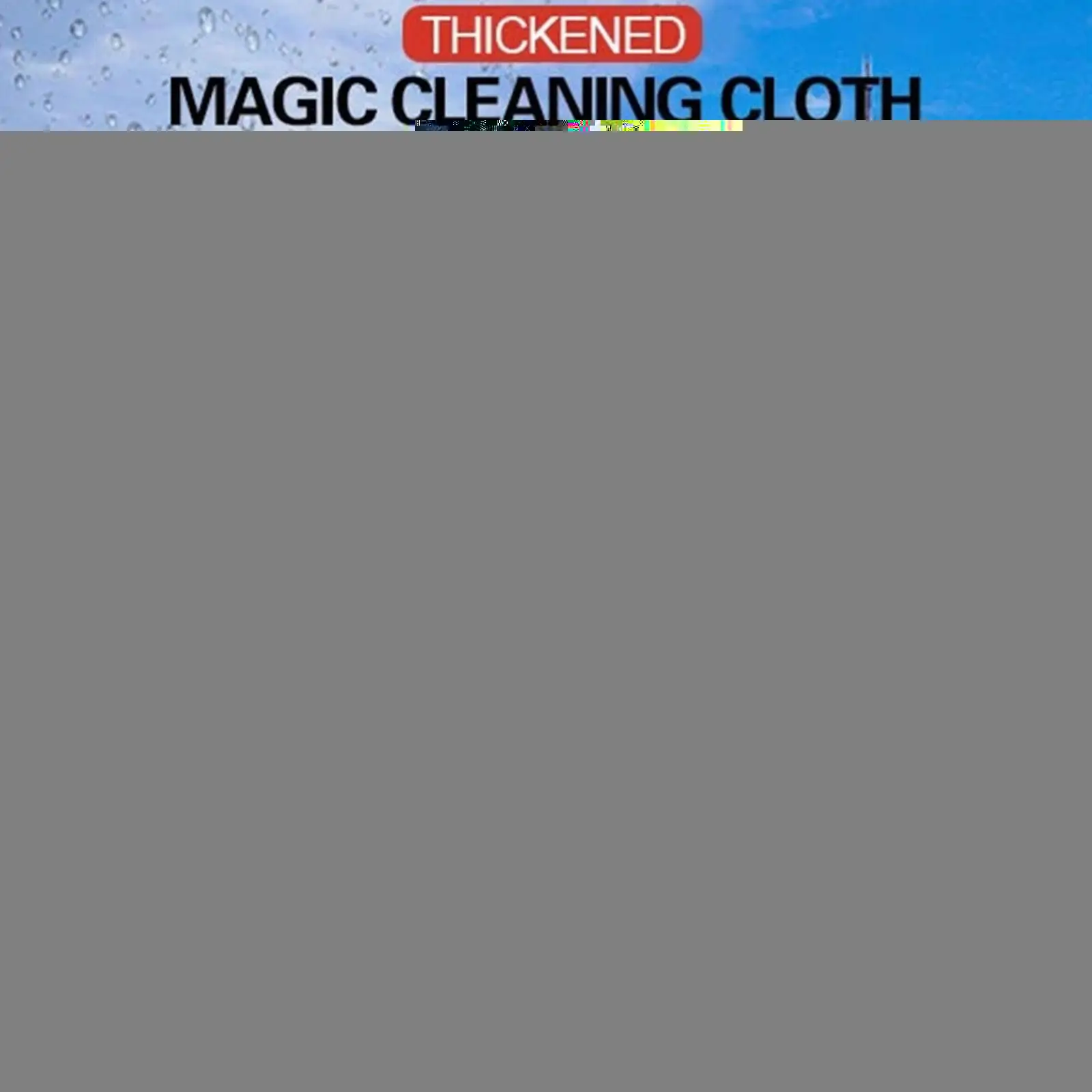 

5Pcs Thickened Magic Cleaning Cloth Microfiber Surface Instant Polishing Household Cleaning Cloth For Glass Windows Mirrors X2O1
