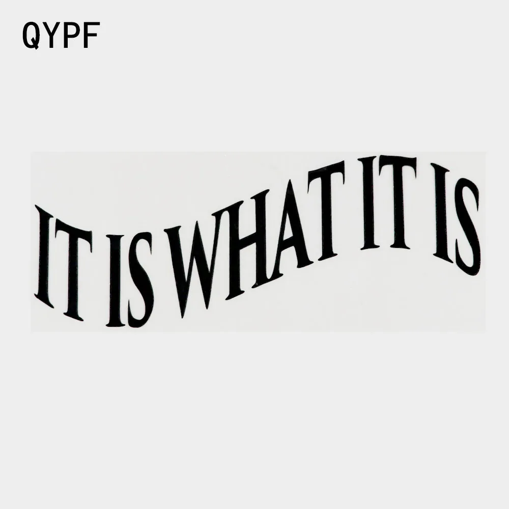 

QYPF 16,6 см × 6,1 см это то, что это креативная виниловая наклейка на бампер автомобиля, черная/серебряная наклейка 2C-0219
