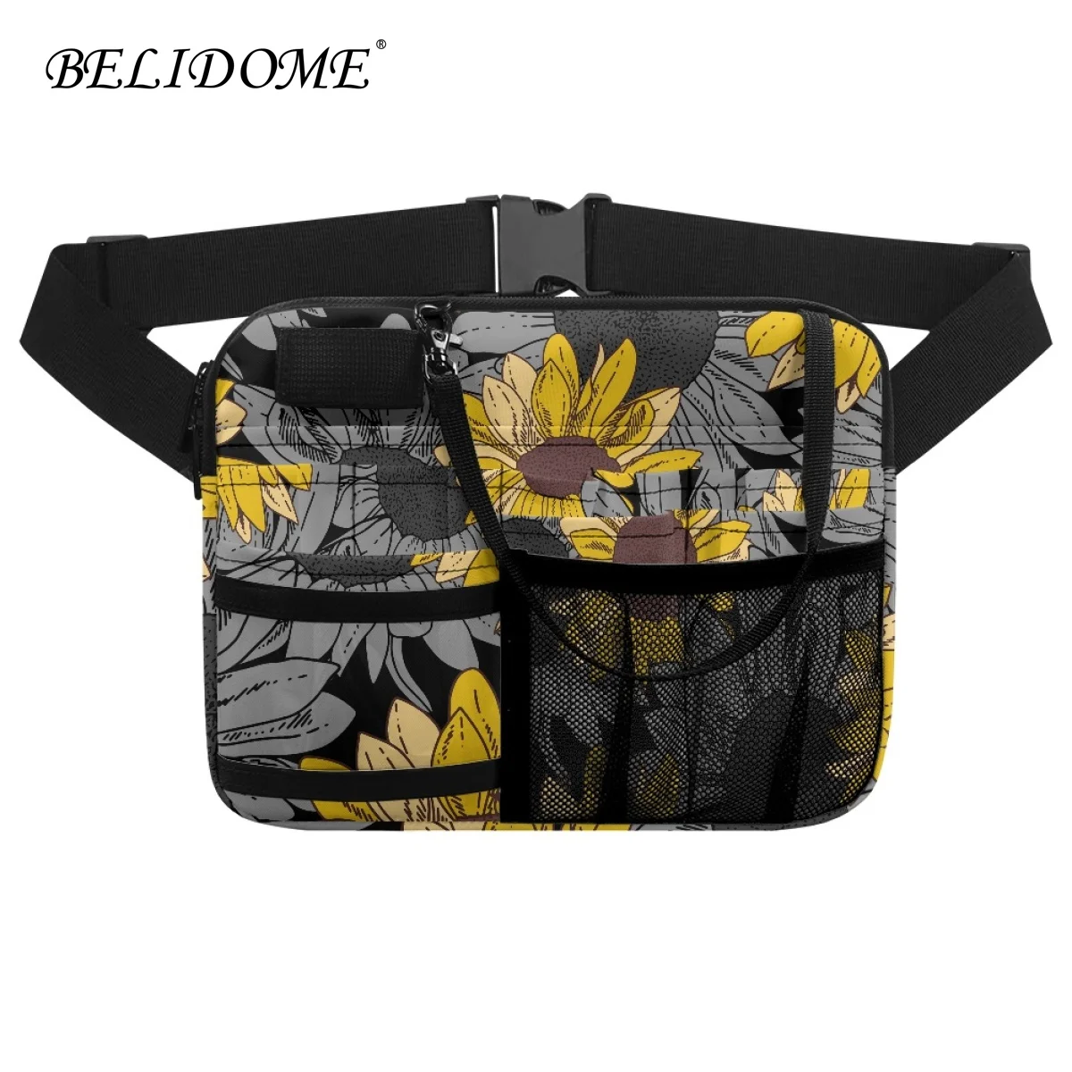 

Practical Nurse Waist Pack Sunflower Design Adjustable Nursing Belt Organizer Multi Pocket Nurses Portable Hip Bag Utility 2023