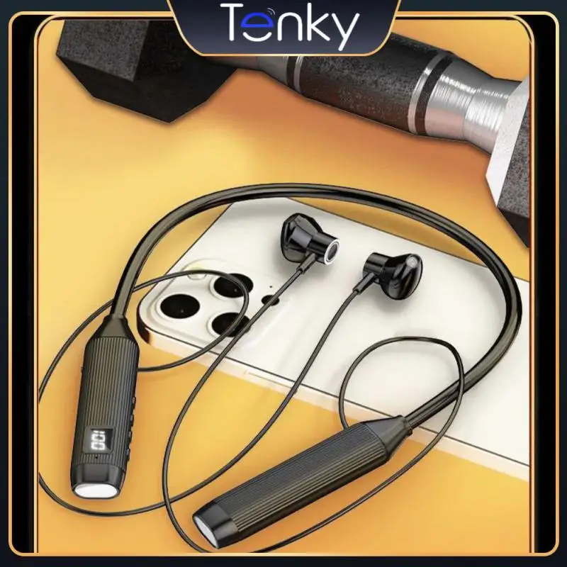 

Lightweight Neck-mounted Headphones Stereo Digital Display Sports Game Earphones Type-c Charging Long Battery Life Tws Earbuds