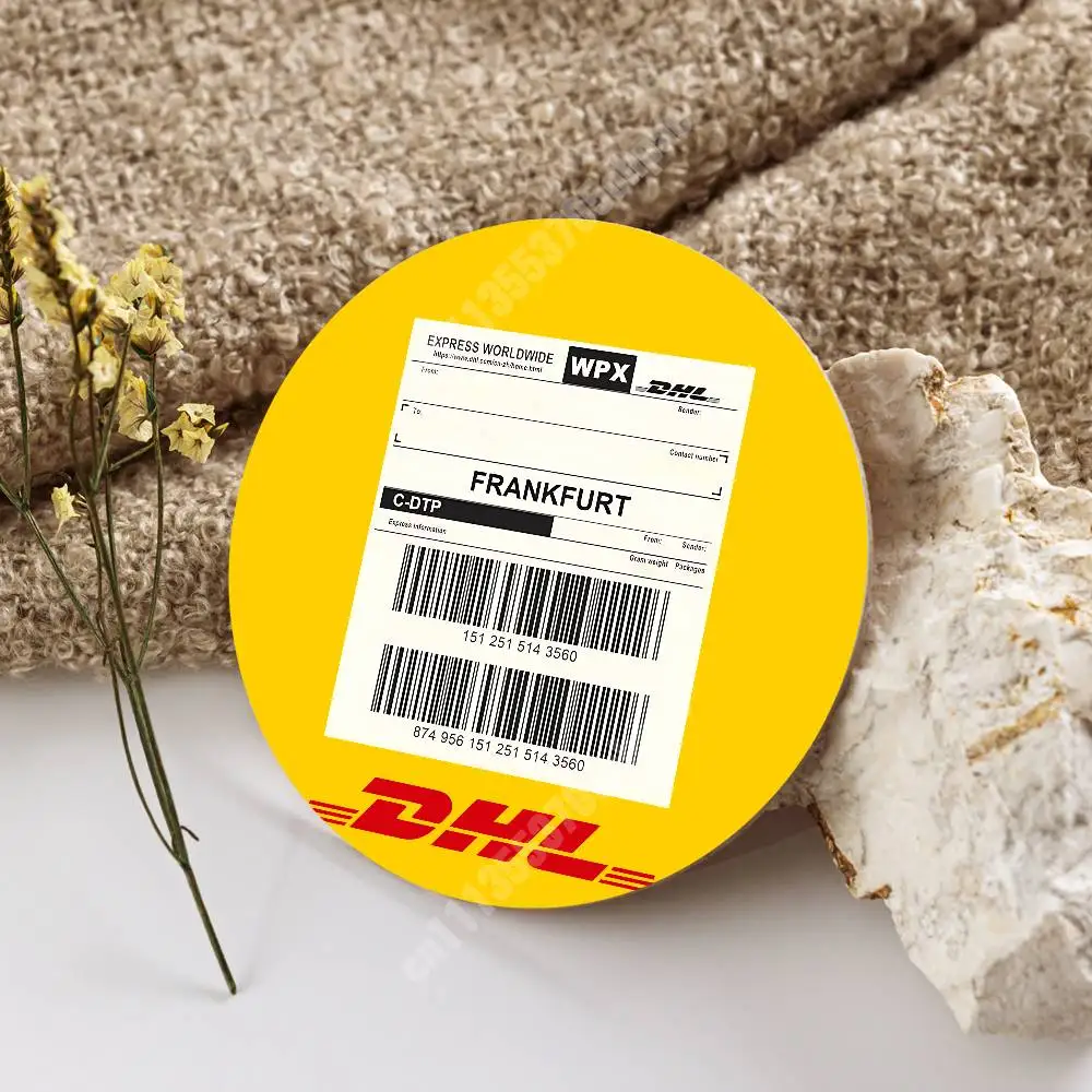 Фото Подставка для кружки D-DHL-S Worldwide Express из дерева для американо, пива, молока, воды, для пекарни/кондитерской №3