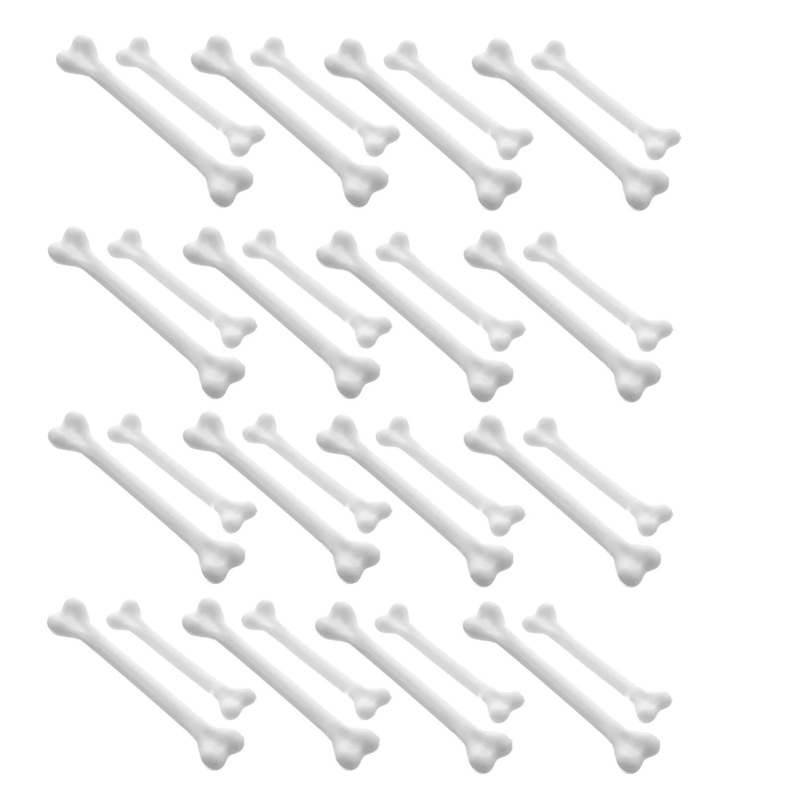 

50 Pcs Coffee Drink Bone Swizzle Stick Plastic Mixing Rod Stirring Sticks Fake Rods White Bar