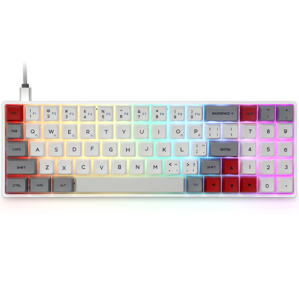 

SK71 71Keys Mini Grey/white RGB Gaming Mechanical Keyboard