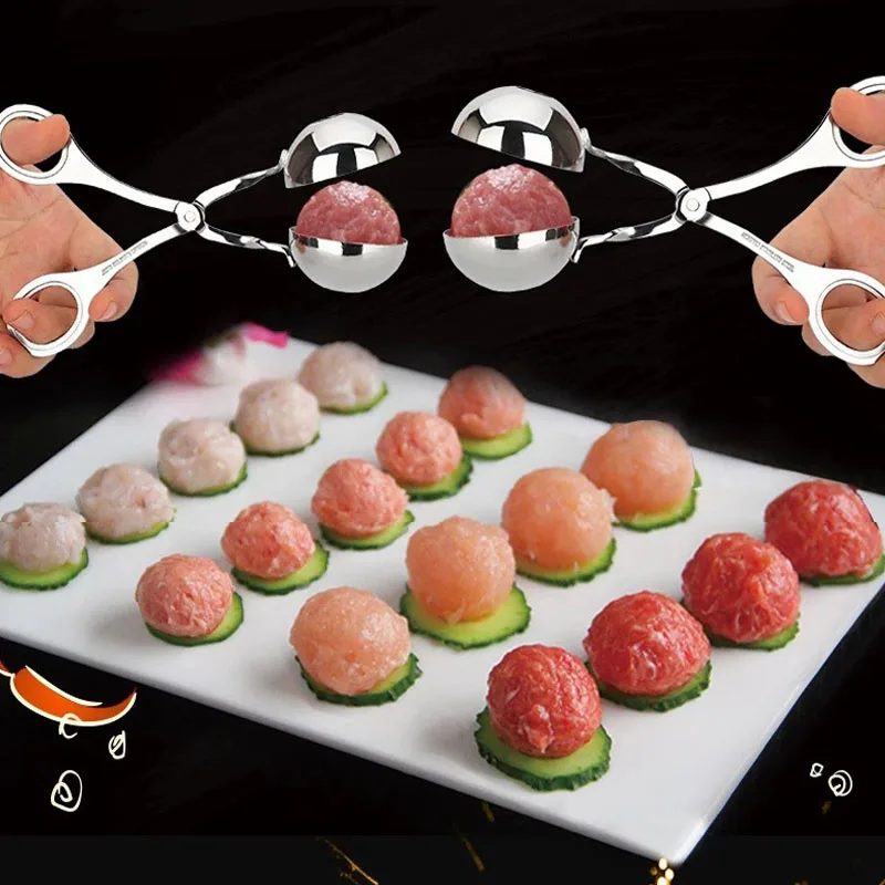 

Stainless Steel Meatball Maker Clip Fish Ball Rice Ball Making Mold Form Tool Kitchen Accessories Gadgets cuisine cocina