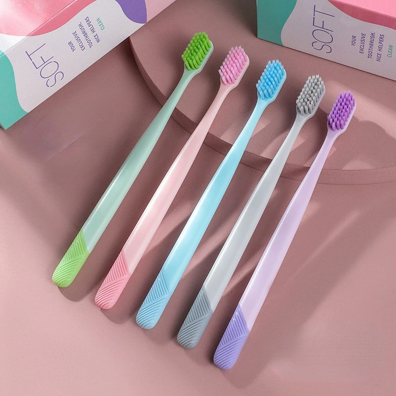 Toothbrush Household Soft Bristle Wholesale Independent Dust Bag A Box of 10 |