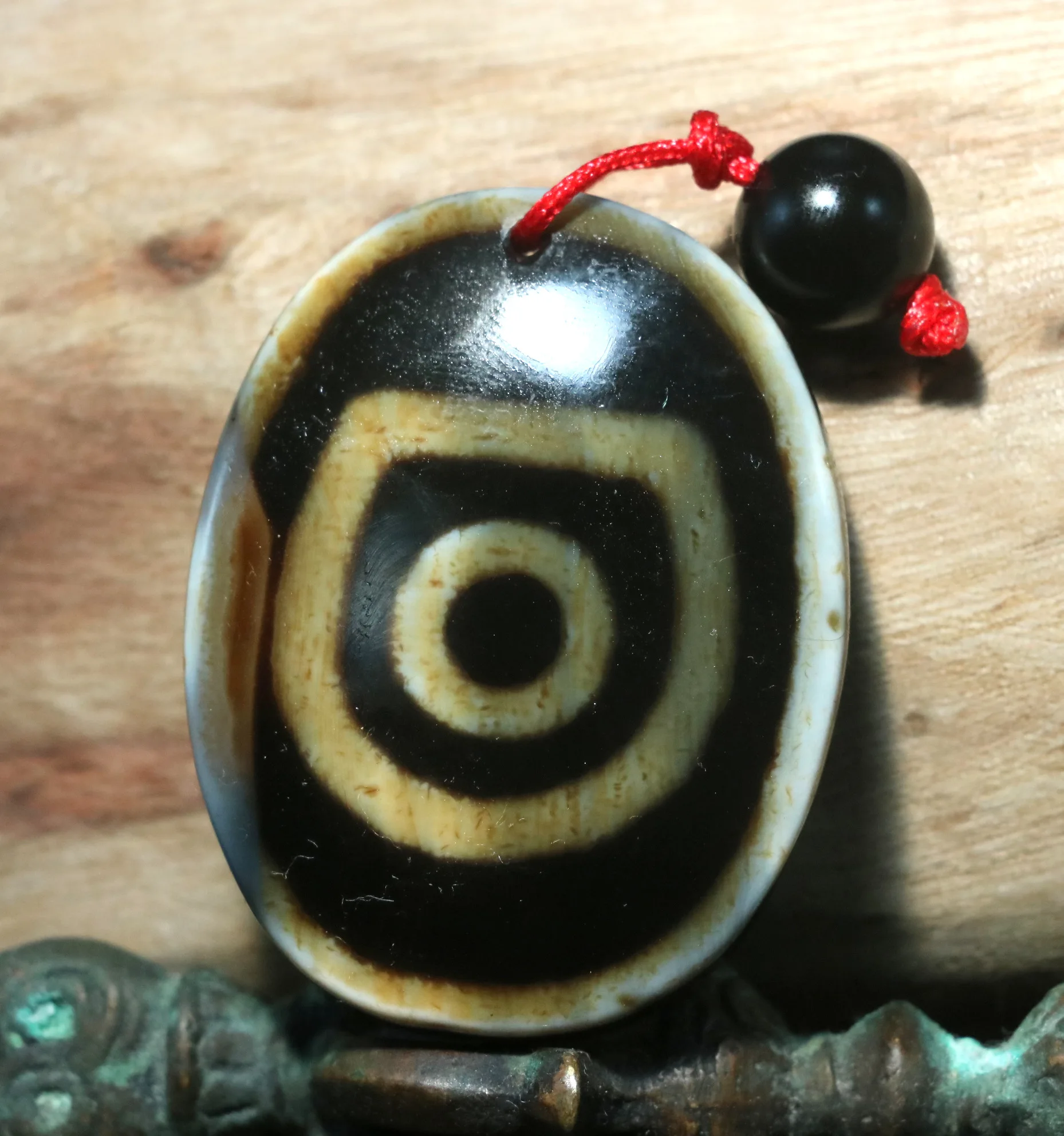 Уникальный узор волшебная энергия Тибетский Старый Агат скульптурный Бог