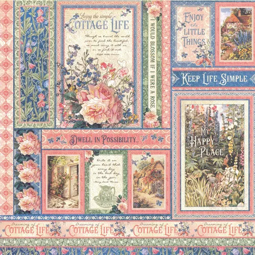 

Набор стикеров TIAMECH винтажные цветы 8 шт