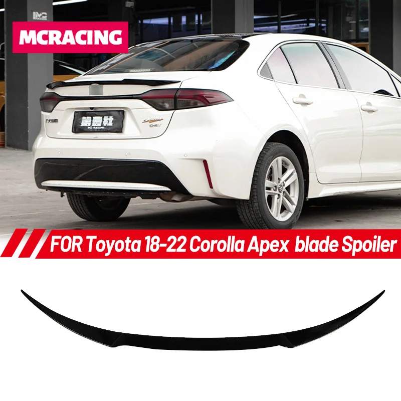 

Для Toyota Corolla Apex 19-22 лезвие спойлера без отверстий фиксированное давление ветра верхнее крыло