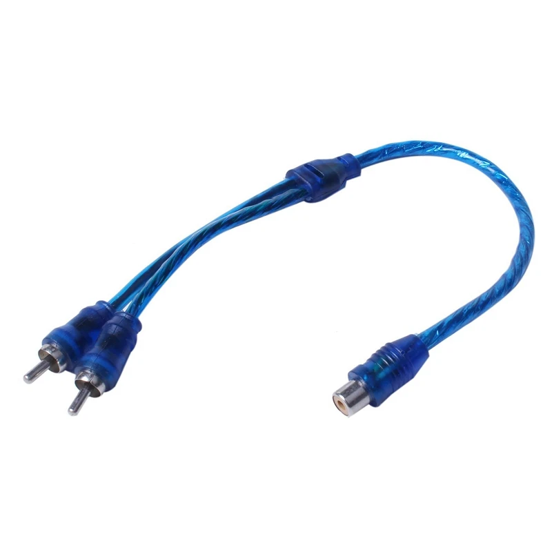 

30 Pcs Audio Connection For 1 RCA Female To 2 RCA Male Adapter Splitter Cable