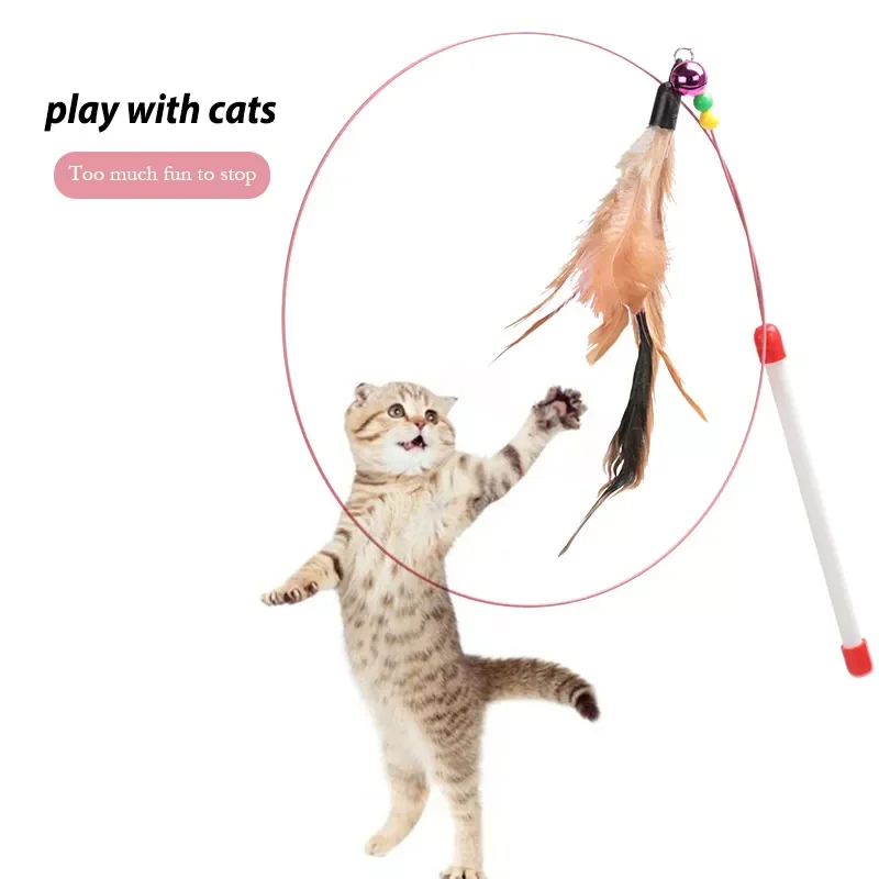 

2022New Funny Cat Kitten Pet Cat Interactive Fun Stick Zhike Toy Stick Toy Random Color