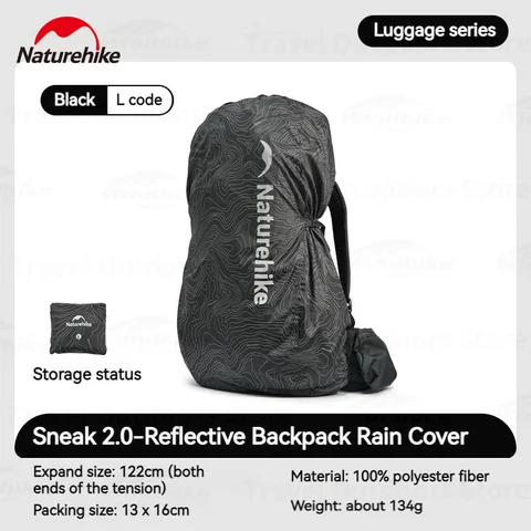 Naturehike CNK2450PJ010 Черный водонепроницаемый рюкзак