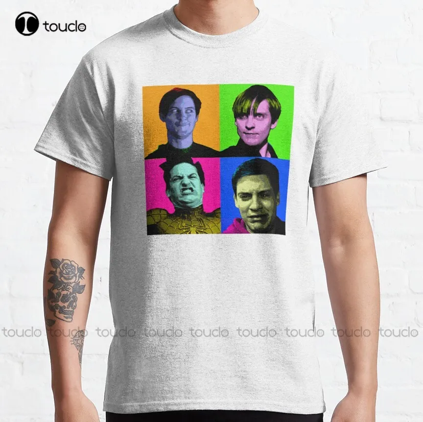 

Toby Maguire Pop Art Classic T-Shirt Gym Shirts For Men Custom Aldult Teen Unisex Digital Printing Tee Shirt Xs-5Xl Cotton New
