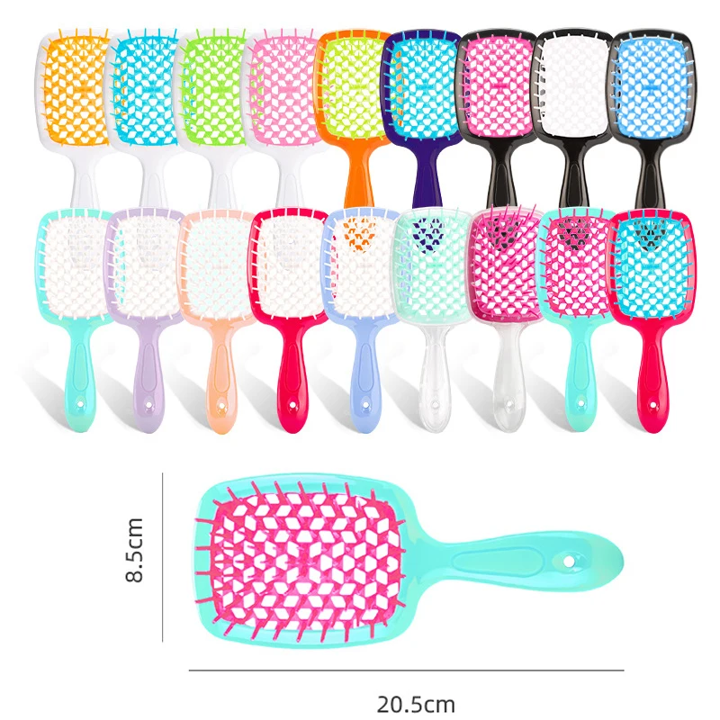 1pcs Wide Teeth Air Cushion Comb Pro Salon Hair Care Styling Tool Anti Tangle Anti-static Hairbrush Head Comb Hairdressing Tools images - 6