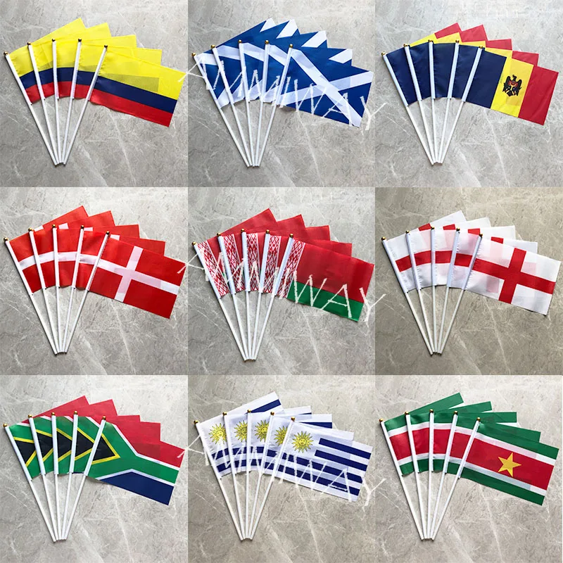 Флаги и баннеры для рук 14 х21 см 5 шт. |