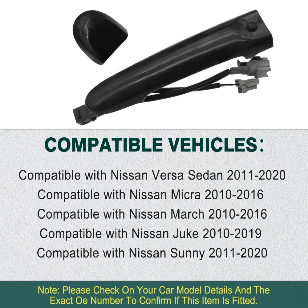 Фото Наружная ручка передней левой/правой двери для Nissan Versa Sedan, Micra, March, Juke, Sunny 80640-1FA5B, 82644-1FA5A, 80644-1FA5A №4