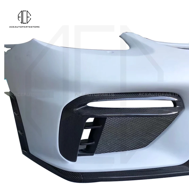 Передний бампер из углеродного волокна для Porsche 718 Boxster cayman GT4 задний спойлер