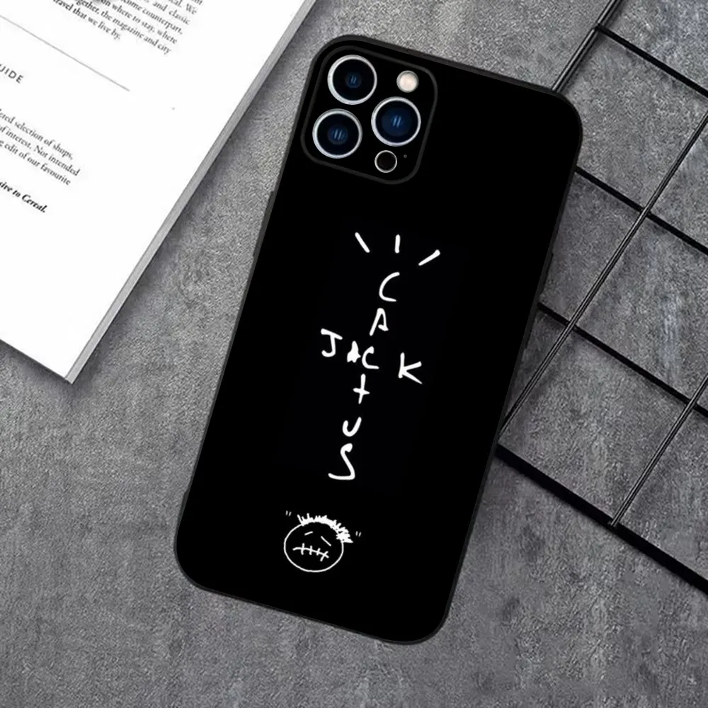 Чехол для телефона T-Travis Scott Cactus J-Jacks iPhone 16 15 14 13 12 11 Plus Pro Max XS X XR SE Mini 8 7 мягкий