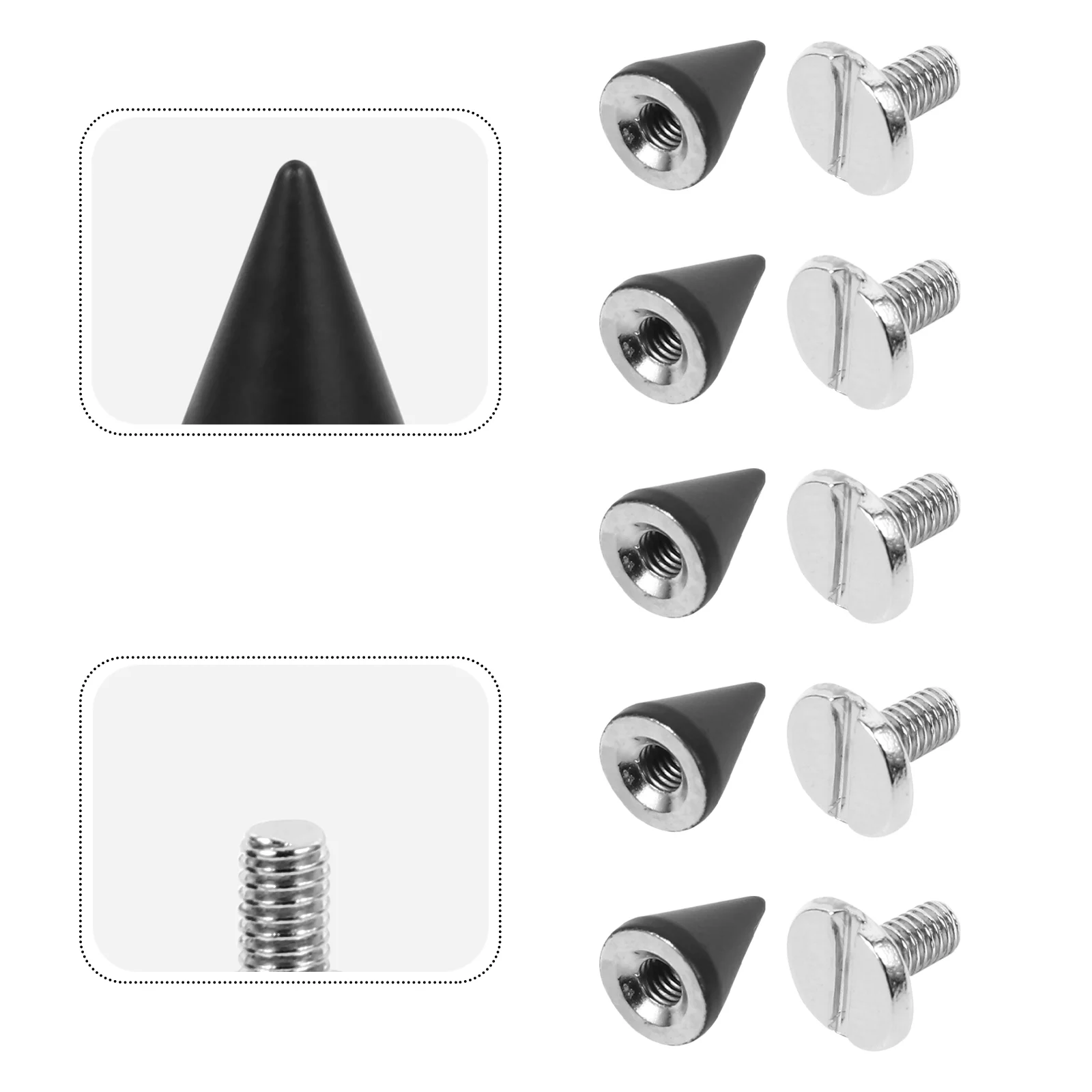 

20 Pcs Pearl Necklace Nails Craft Findings Rivet Metal Rivets Screw Punk