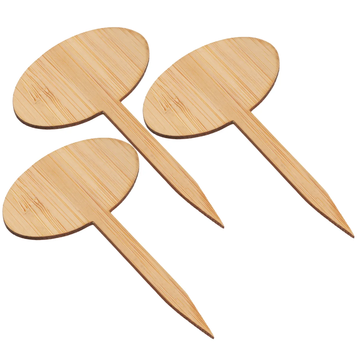 

20 Pcs Plastic Tags Label Sign Road Miniature Decors Wooden Thicken Signpost Plants