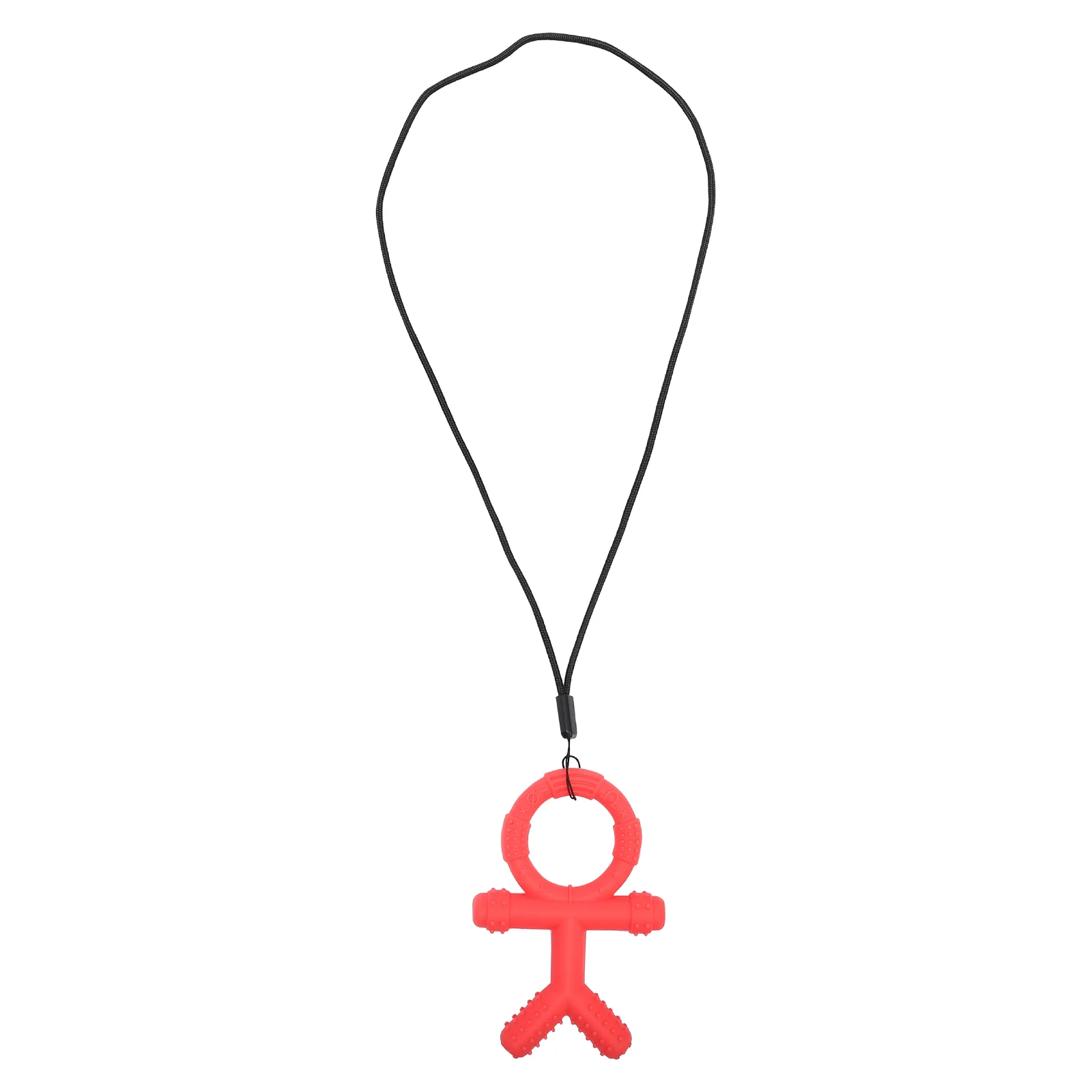 

Chewy Necklace Baby Soothing Teether Silicone Chewy Toys Chewing Pendant