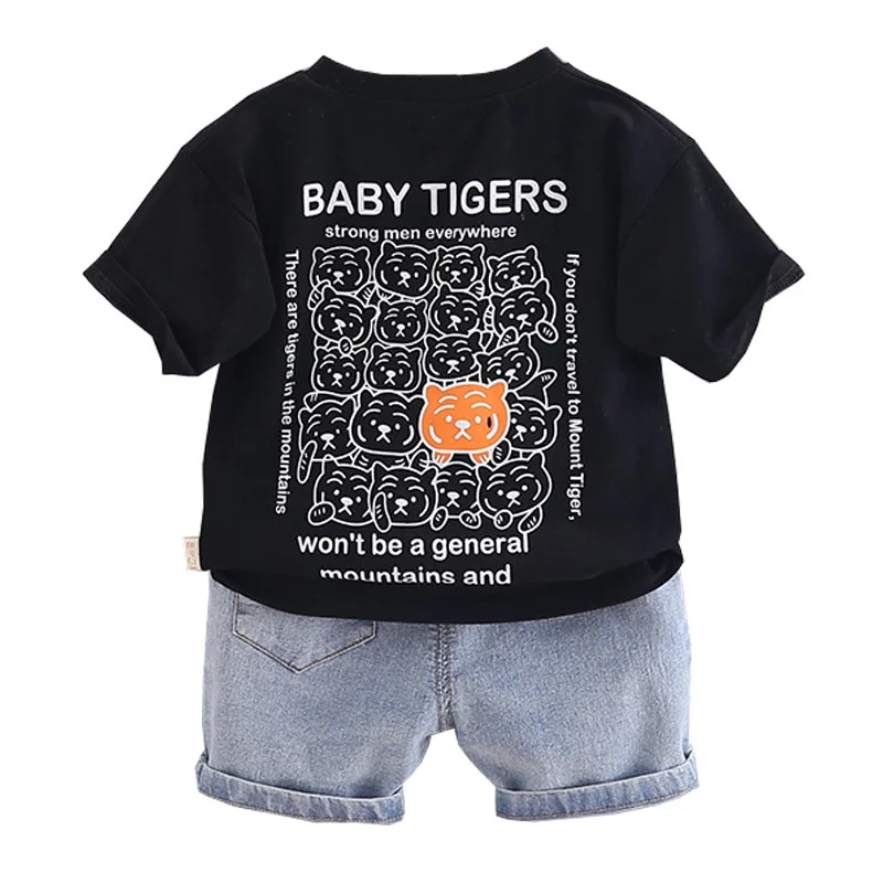 

New Summer Baby Clothes Suit Children Boys Girls Casual Cartoon T-Shirt Shorts 2Pcs/Sets Toddler Cotton Costume Kids Tracksuits