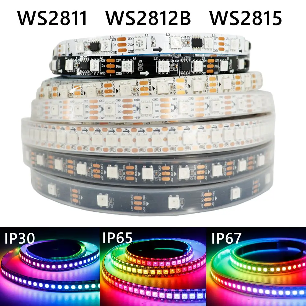 

RGB светодиодная лента TNALANT 30/60/144 LED/м 5В/12В