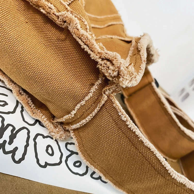 Xiaomi Women Canvas Shoulder Bag Female Thick Cloth Small Messenger Bag Retro Vintage Crossbody Bags Cute Zipper Purse For Girls