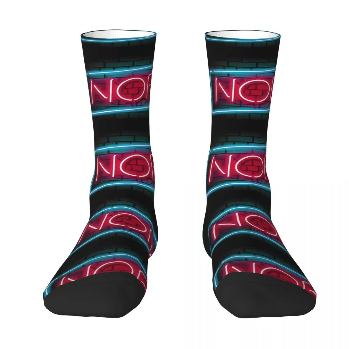 

Nope Sock Socks Men Women Polyester Stockings Customizable Sweetshirt