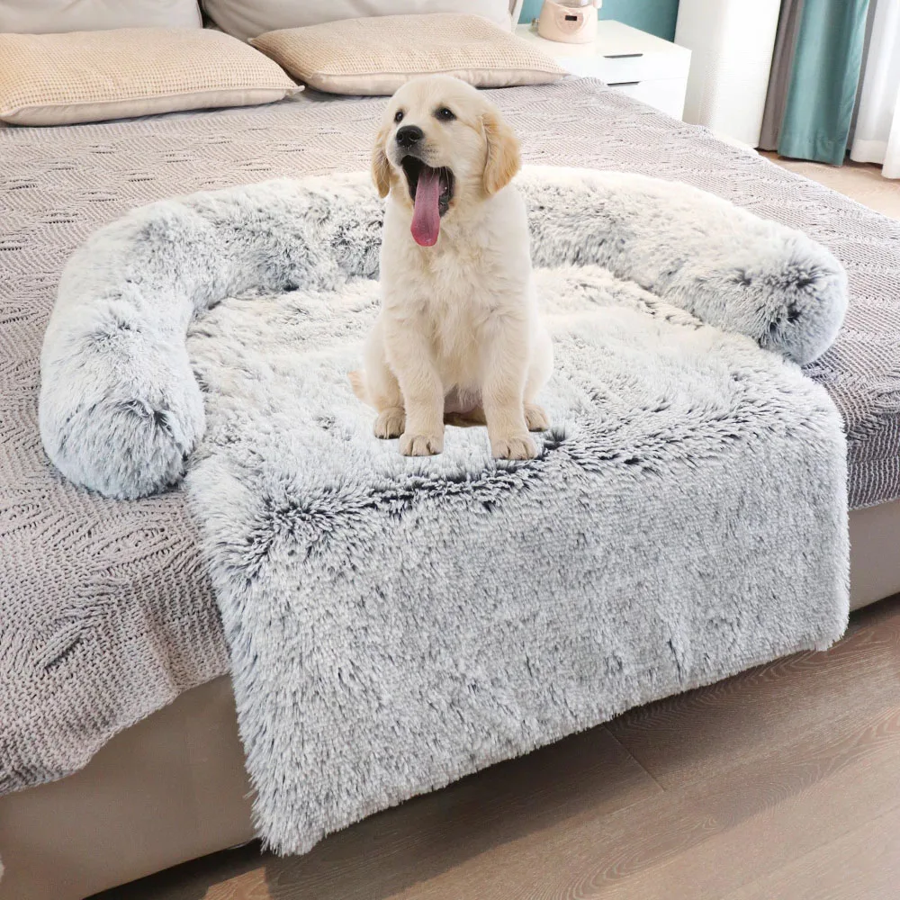 

Ulmpp Cotton Dog Bed Luxury Cat Sofa Beds For Indoor Couch Car Floor Warm Mat Zipper Washable Large Dog Supplies Pet Accessories