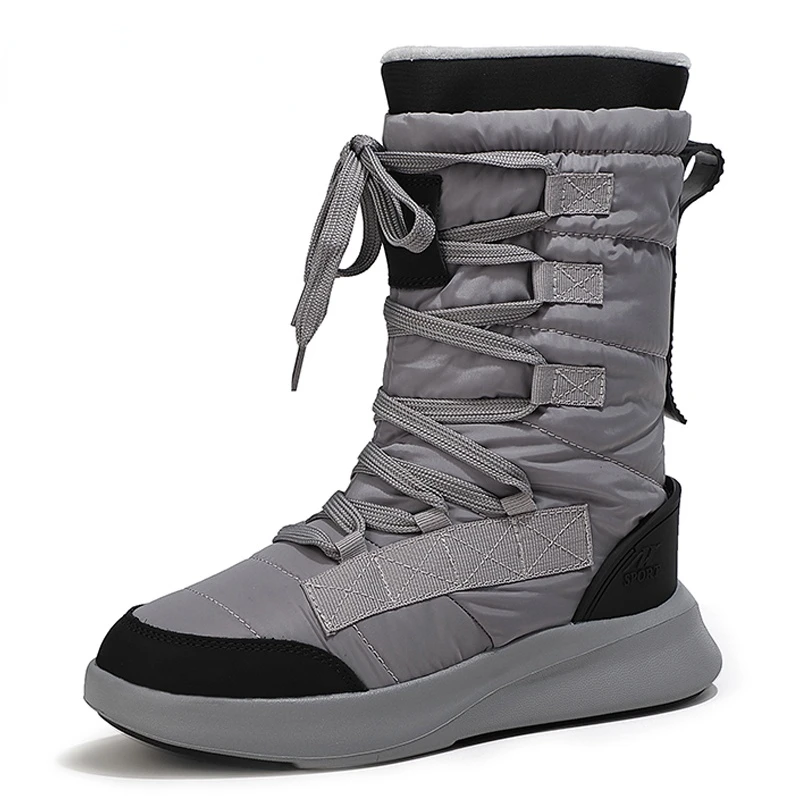 

Combat Boots for Women Quality Platform Boots Mid-Calf Winter Boots Women Round Toe Motorcycle Boots Zapatos Para Mujer AD963
