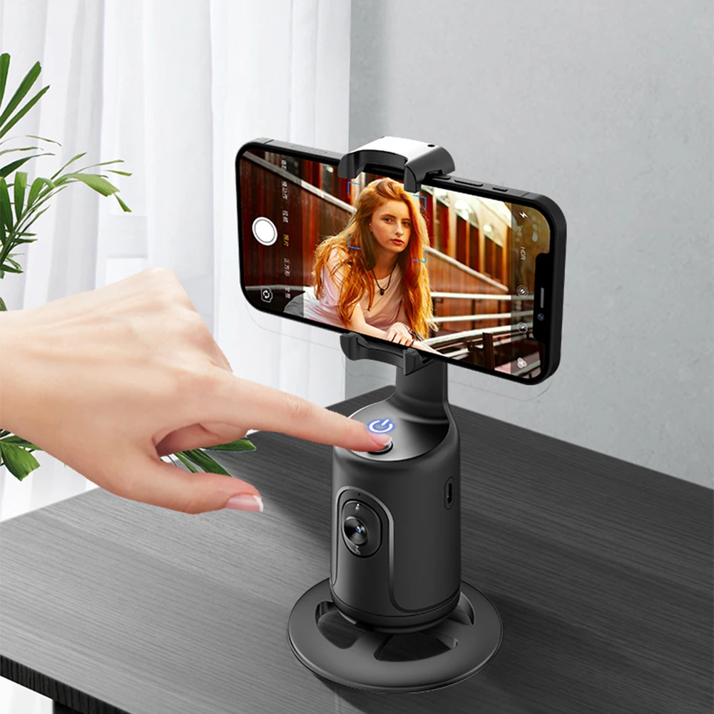 360 Smart Face Tracking Mobile Holder Portable Selfie Stick For Video Cameras