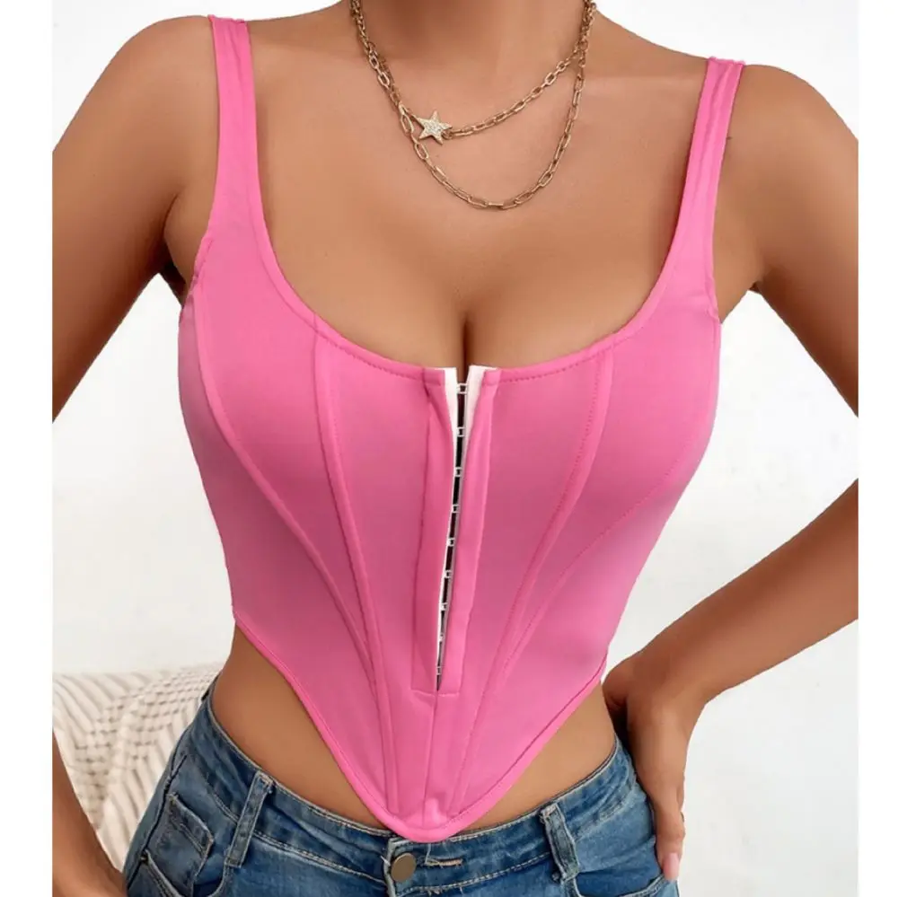 

Сексуальный женский укороченный топ со стразами в виде рыбьей кости