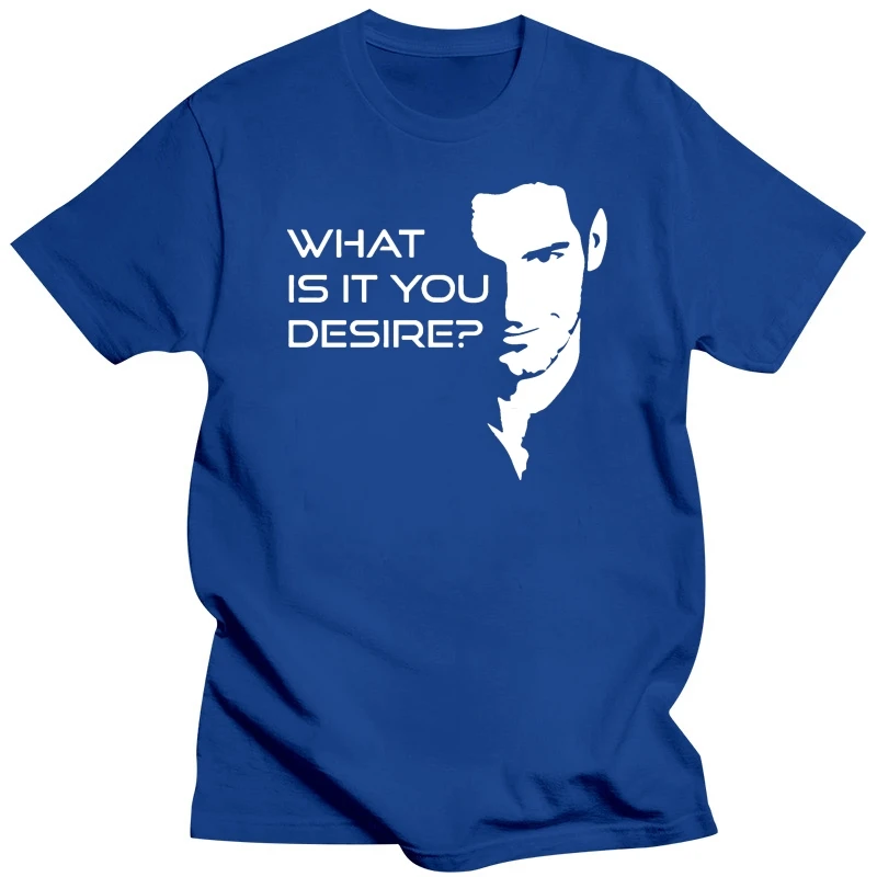 Мужская футболка Lucifer Morningstars What Is It You Desire новые футболки для странного отдыха