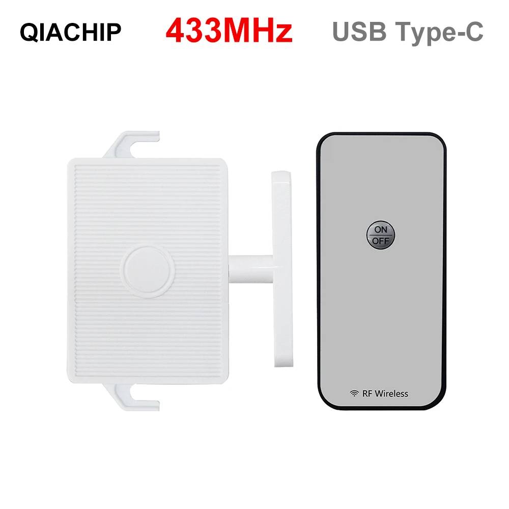 Тип C заряжаемый RF 433 МГц кнопка переключения робота на палец толкатель бот