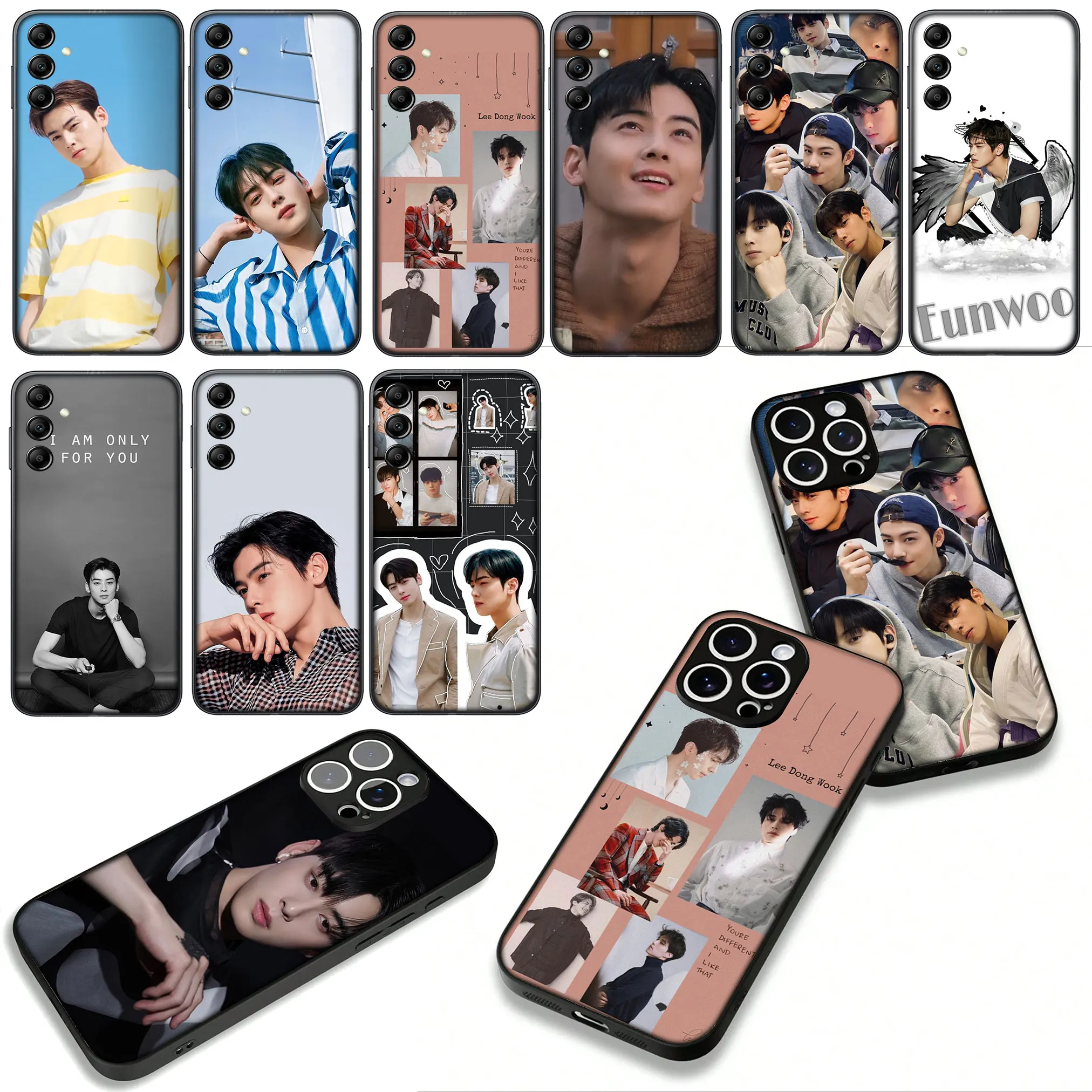 Фото Чехол с изображением Чха Эун-У (Ли Дон-мин) из K-POP для OPPO A54 A40 A60 A80 A18 A16 A17 A38 A78 A79 A57 A55 A3 Pro A96 A15 A12 №4
