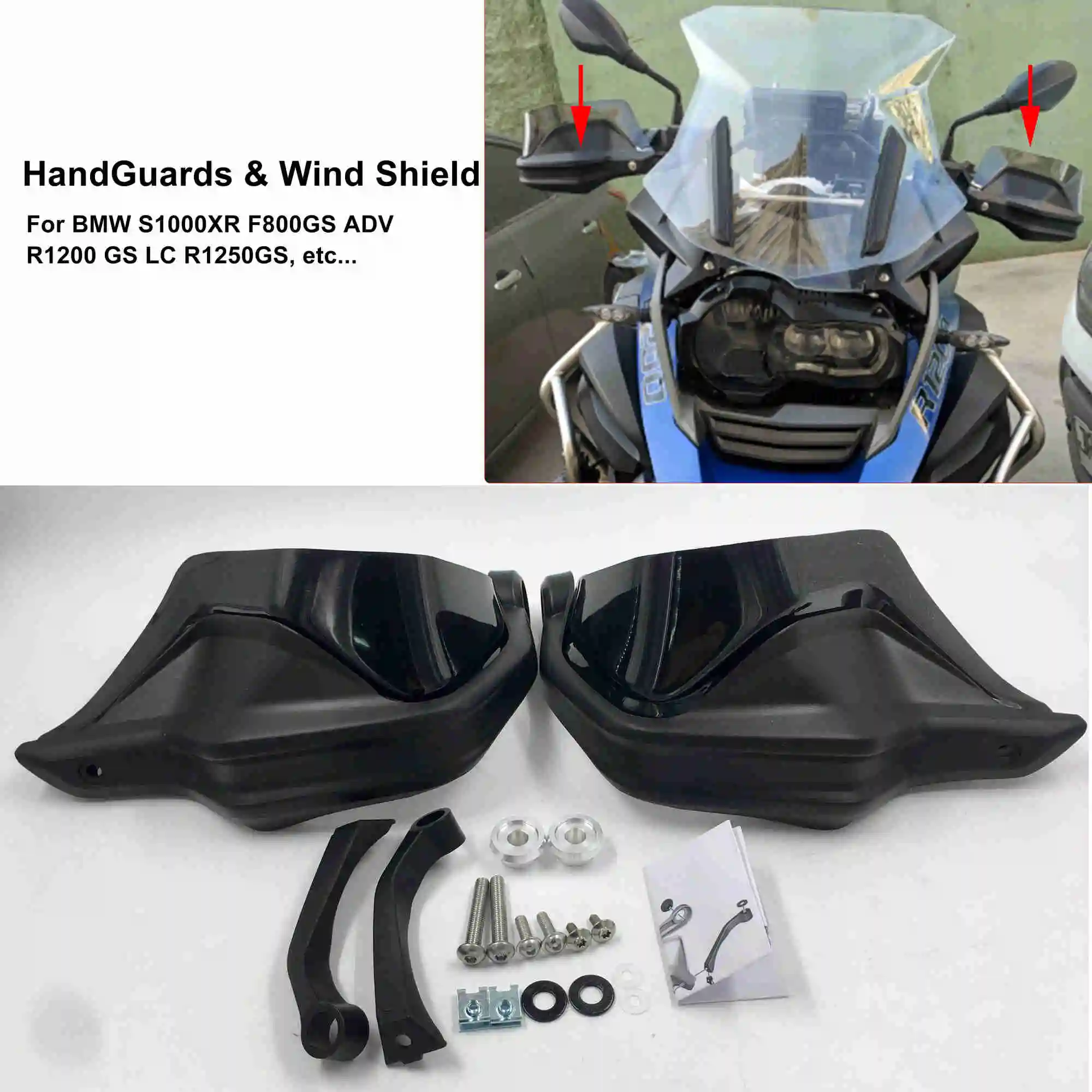 

HandGuard Shield Hand Guards Windshield For BMW R 1200 GS ADV R1200GS LC F800GS Adventure S1000XR R1250GS F750GS F850GS