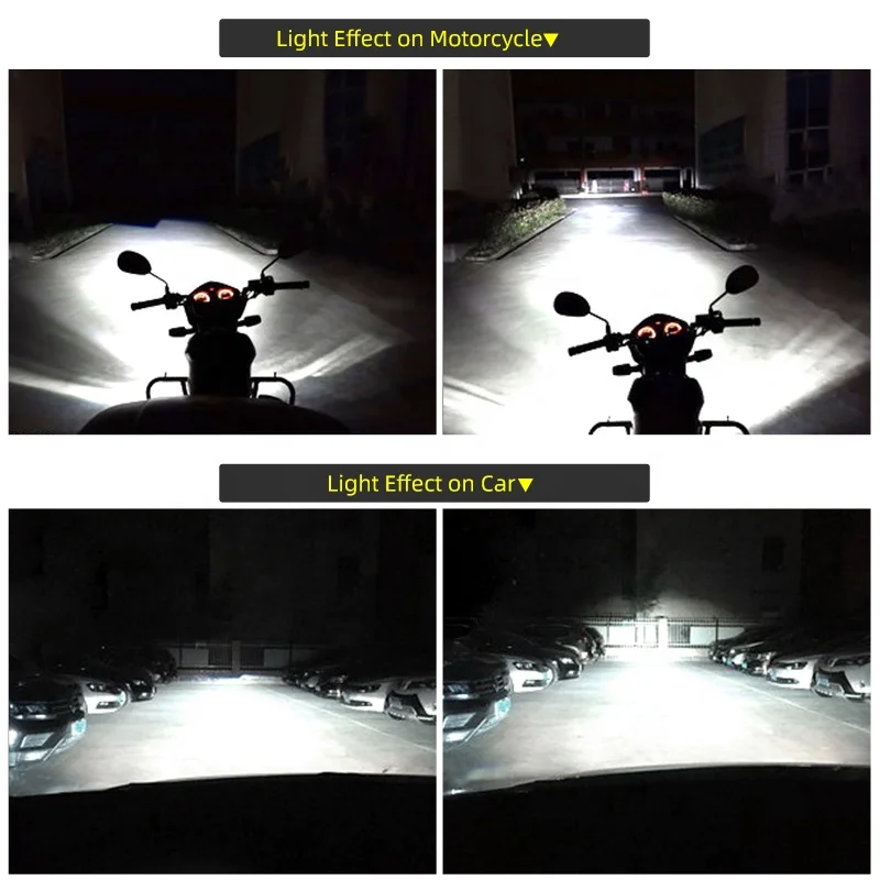 H7 LED H4 проектор мини-объектив лазерный авто светодиодные фары комплект для