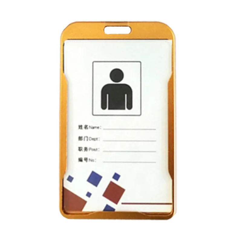 metal work card holder case pass access card cover employee name id card sleeve doctor nurse work certificate identity case free global shipping