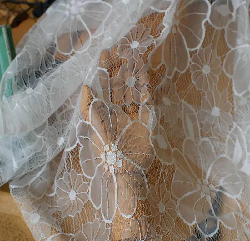 1 5 м фототкань &quotсделай сам&quot мягкая черная Цветочная кружевная ткань свадебное