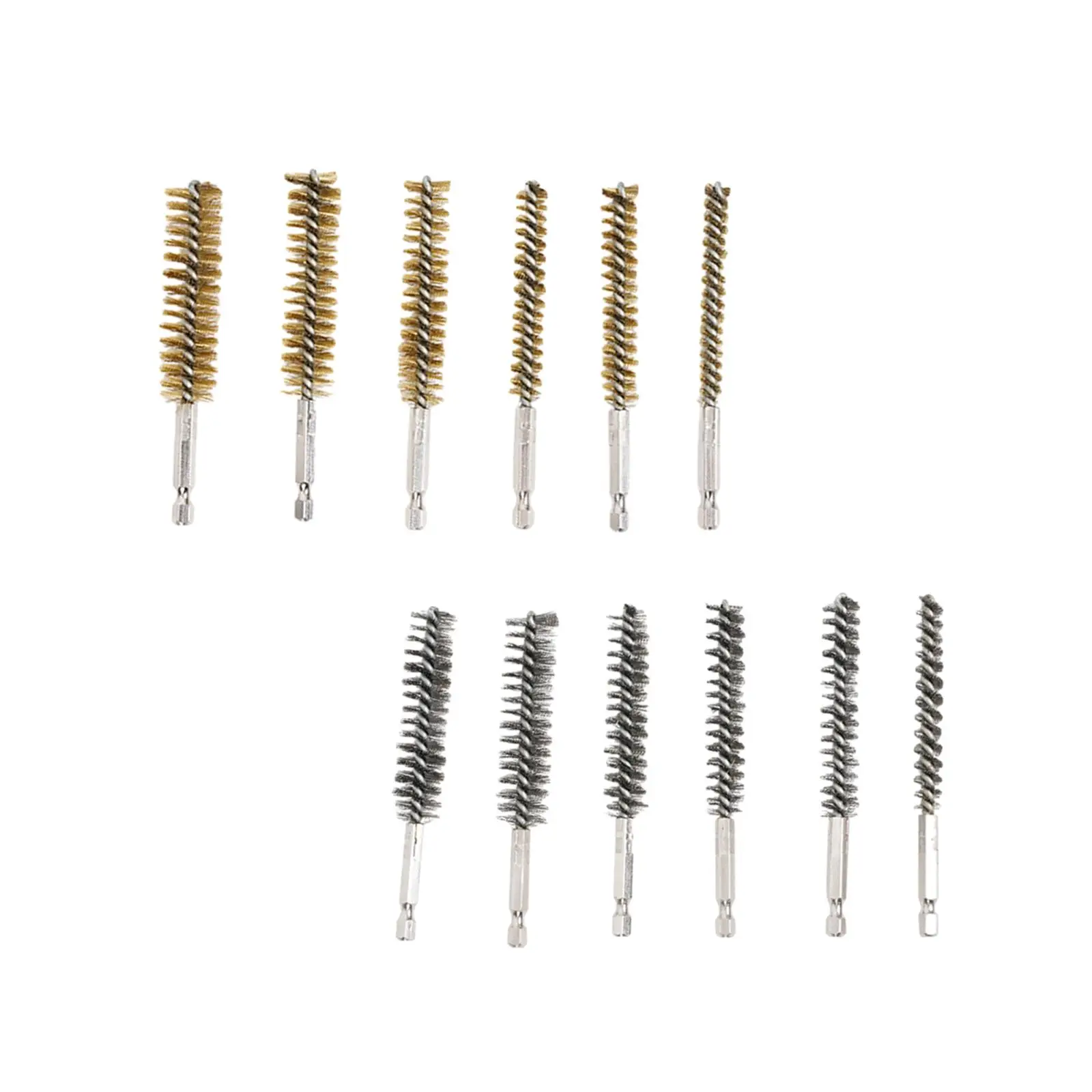 

6Pcs Tube Brush Pipe Brush, Flexible 8mm 10mm 12mm 15mm 17mm 19mm Bore Cleaning Brush for Polishing, Ports Automotive