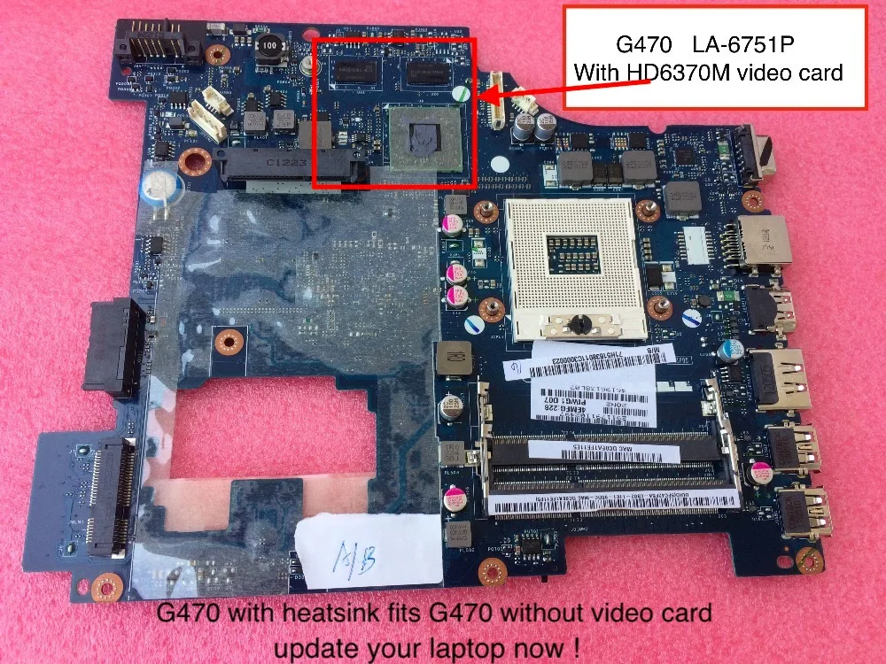

Оригинальная материнская плата PIWG1 LA-6751P Rev 2,0 для ноутбука Lenovo G470