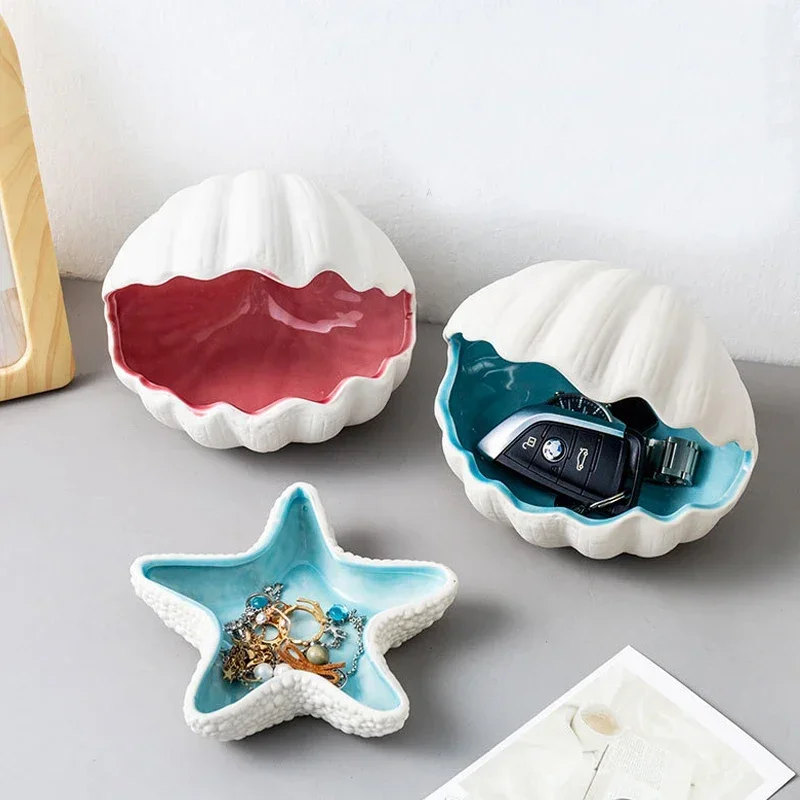 Creavite морские ракушки с морскими звездами пляжный декор керамический женский