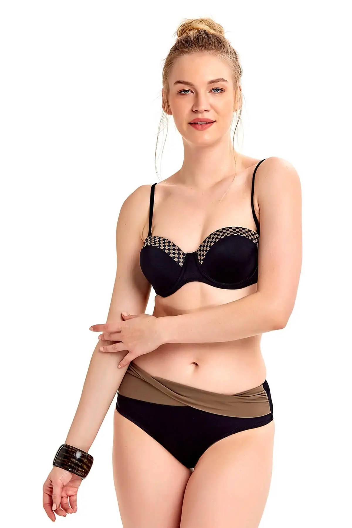 

Women's Bikini Black Hollow Lined Bikini Set Swimwear Sexy Bikini 2022 New Push Up Bikini Set Suit Suit